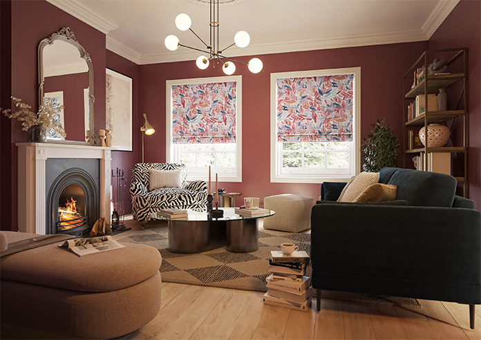 Acer, Mulberry - Motorised Roman Blind - Image 6